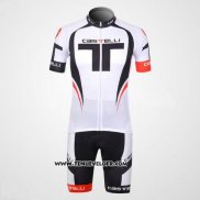 2012 Maillot Ciclismo Castelli Noir et Blanc 1 Manches Courtes et Cuissard